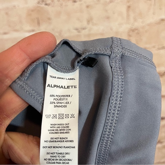 alphalete surface laser cut wrap bra NIGHT SKY active sports bra size XS - Picture 5 of 7